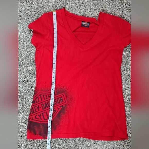 Harley-Davidson Poppy Red & Black T-Shirt - Picture 3 of 7